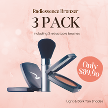Load image into Gallery viewer, 3 Pack of Radiessence Pressed Powder Bronzers